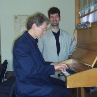 Gordon Turk Playing in Kiev Conservatory, practice organ